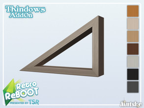 Sims 4 — RetroReBOOT Thindows AddOn Trapez Side 1 1x1 by Mutske — This window is part of the RetroReBOOT Thindows AddOn
