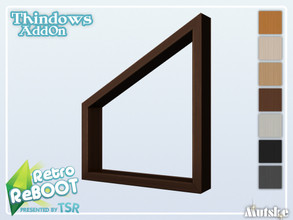 Sims 4 — RetroReBOOT Thindows AddOn Trapez Side 2 1x1 by Mutske — This window is part of the RetroReBOOT Thindows AddOn