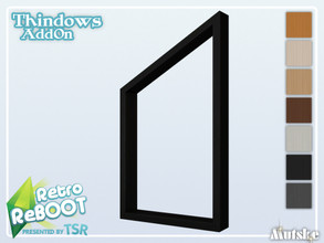 Sims 4 — RetroReBOOT Thindows AddOn Trapez Side 3 1x1 by Mutske — This window is part of the RetroReBOOT Thindows AddOn