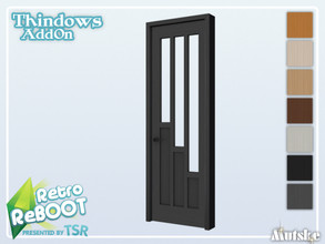 Sims 4 — RetroReBOOT Thindows AddOn Door Glass 1x1 by Mutske — This door is part of the RetroReBOOT Thindows AddOn