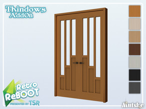 Sims 4 — RetroReBOOT Thindows AddOn Door Glass 2x1 by Mutske — This door is part of the RetroReBOOT Thindows AddOn