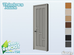 Sims 4 — RetroReBOOT Thindows AddOn Door Privat 1x1 by Mutske — This door is part of the RetroReBOOT Thindows AddOn