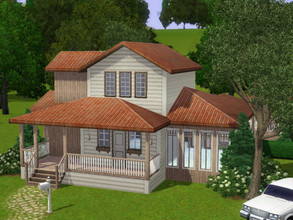 Sims 3 — Feminine Sanctuary House by Pauna — Feminine Sanctuary House (Unfurnished) Bright, feminine, prefect for