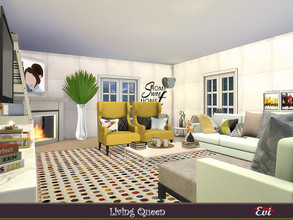 Sims 4 — Living Queen by evi — Comfortable living room for all the family