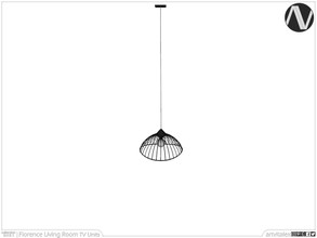 Sims 4 — Florence Cage Ceiling Lamp Medium by ArtVitalex — Living Room Collection | All rights reserved | Belong to 2021