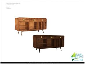 Sims 4 — [Vesta livingroom] - console table by Severinka_ — Console table From the set 'Vesta livingroom furniture' Retro