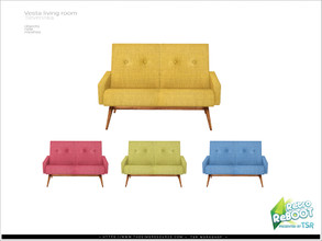 Sims 4 — [Vesta livingroom] - loveseat by Severinka_ — Loveseat From the set 'Vesta livingroom furniture' Retro ReBOOT