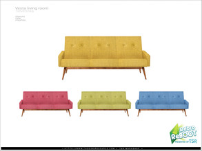 Sims 4 — [Vesta livingroom] - sofa by Severinka_ — Sofa 3-seater From the set 'Vesta livingroom furniture' Retro ReBOOT