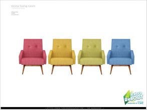 Sims 4 — [Vesta livingroom] - living char by Severinka_ — Living chair From the set 'Vesta livingroom furniture' Retro