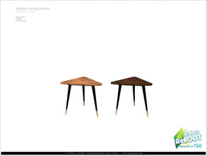 Sims 4 — [Vesta livingroom] - coffee table small by Severinka_ — Triangular coffee table small From the set 'Vesta