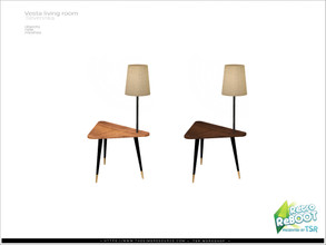 Sims 4 — [Vesta livingroom] - floor lamp by Severinka_ — Floor lamp with table From the set 'Vesta livingroom furniture'