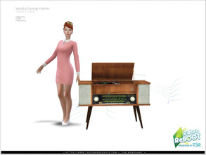 Sims 4 — [Vesta livingroom] - radiola by Severinka_ — Radiola From the set 'Vesta livingroom electronics&decor' Retro