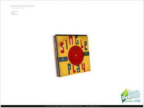 Sims 4 — [Vesta livingroom] - vinyl records pack v02 by Severinka_ — Vinyl record pack v02 From the set 'Vesta livingroom