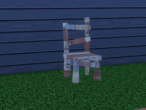 Sims 4 — Up The Garden Path Rustic Garden Chair by seimar8 — Rustic Garden Chair. Part of Up The Garden Path set. Base