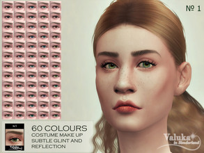 Sims 4 — Eyes N1 by Valuka — Costume make up category 60 colours All genders and ages
