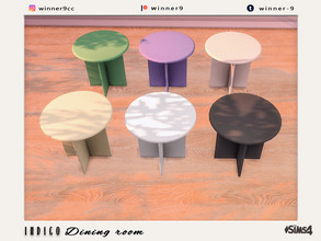 Sims 4 — Indigo Dining table by Winner9 — Dining table from my Indigo set, you can find it easy in your game by typing