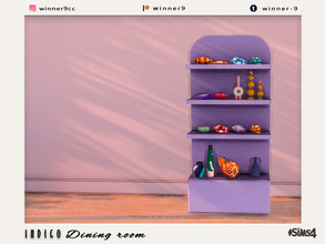 Sims 4 — Indigo Shelf by Winner9 — Shelf from my Indigo set, you can find it easy in your game by typing Winner9 or