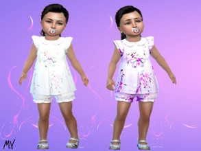 Sims 4 — Baby Set by MeuryVidal — A beautiful set for your baby to go to parties.