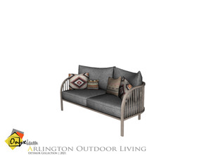 Sims 4 — Arlington Sofa Double by Onyxium — Onyxium@TSR Design Workshop Outdoor And Garden Collection | Belong To The