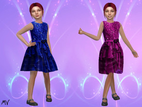 Sims 4 — Kids Party Dress by MeuryVidal — Beautiful dress for festive occasions.