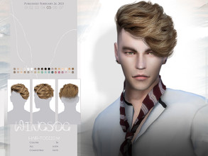Sims 4 — WINGS-TO0220 by wingssims — Colors:36 All lods Compatible hats Hope you like it!