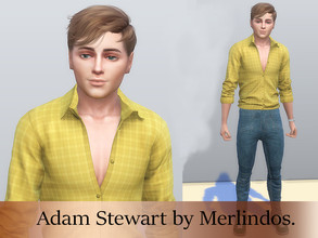 Sims 4 — Adam Stewart by merlindos2 — Description: Created for: The Sims 4 Name: Adam Stewart Age : Young Adult *