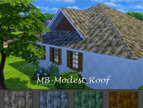 Sims 4 — MB-Modest_Roof by matomibotaki — MB-Modest_Roof, undemanding roof, resistant and easy to care for comes in 4