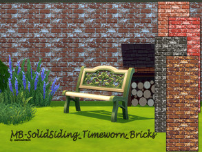 Sims 4 — MB-SolidSiding_Timeworn_Bricks by matomibotaki — MB-SolidSiding_Timeworn_Bricks, strong weathered and cracked