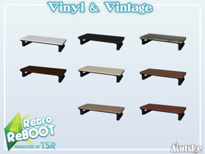 Sims 4 — Retro ReBOOT Vinyl Shelf 1x1 by Mutske — Vintage and Vinyl for you home or store. This shelf is part of the