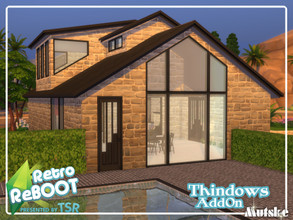 Sims 4 — Retro ReBOOT Thindows AddOn Part 2 by Mutske — Set of windows, doors and Arches that matches the Thindows