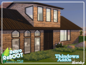 Sims 4 — Retro ReBOOT Thindows AddOn Part 1 by Mutske — Set of windows, doors and Arches that matches the Thindows