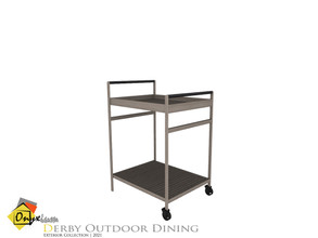 Sims 4 — Derby Dining Cart by Onyxium — Onyxium@TSR Design Workshop Outdoor And Garden Collection | Belong To The 2021