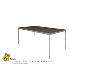 Sims 4 — Derby Dining Table by Onyxium — Onyxium@TSR Design Workshop Outdoor And Garden Collection | Belong To The 2021