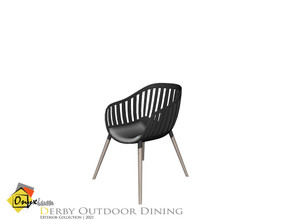 Sims 4 — Derby Dining Chair by Onyxium — Onyxium@TSR Design Workshop Outdoor And Garden Collection | Belong To The 2021