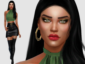 Sims 4 — Jessica Avila by DarkWave14 — Download all CC's listed in the Required Tab to have the sim like in the pictures.