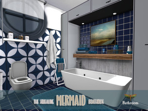 Sims 4 — The Squealing Mermaid Boathouse - Bathroom by fredbrenny — So here it is. The final room of the Squealing