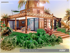 Sims 4 — Hina Holiday House by Moniamay72 — Beautiful holiday house with two bedrooms and two bathrooms.This holiday