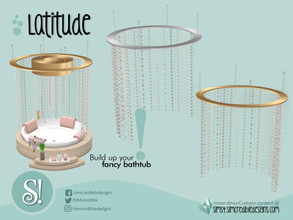 Sims 4 — Latitude Hanging Pearls Large by SIMcredible! — by SIMcredibledesigns.com available at TSR 2 colors variations