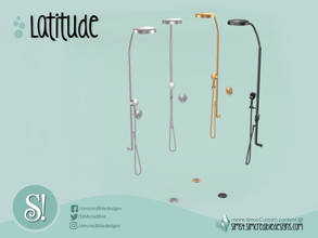 Sims 4 — Latitude shower by SIMcredible! — by SIMcredibledesigns.com available at TSR 3 colors variations