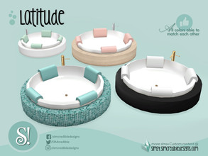 Sims 4 — Latitude Tub by SIMcredible! — by SIMcredibledesigns.com available at TSR 4 colors + variations