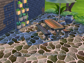 Sims 4 — MB-TerrainPaint_Rough_Stones by matomibotaki — MB-TerrainPaint_Rough_Stones. old and rough garden stones.