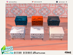 Sims 4 — Retro ReBOOT Bedroom - Bed table by Winner9 — Bed table from Retro ReBOOT Bedroom, you can find it easy in your