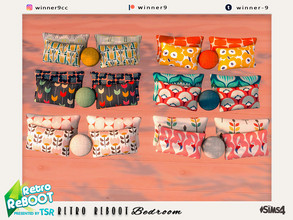 Sims 4 — Retro ReBOOT Bedroom - Pillows by Winner9 — Pillows from Retro ReBOOT Bedroom, you can find it easy in your game