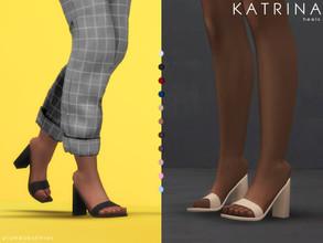 Sims 4 — KATRINA | heels by Plumbobs_n_Fries — New Mesh High Heels HQ Texture Female | Teen - Elders 11 Swatches