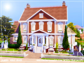 Sims 4 — Amelia - Nocc by sharon337 — 40 x 30 lot. Value $233,778 4 Bedrooms 3 Bathroom Living Room Sitting Room Kitchen