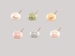 Sims 4 — Retro ReBOOT - Kitchen Enya Honey Pot by ung999 — Kitchen Enya Honey Pot Color Options : 6 Located at : Decor /
