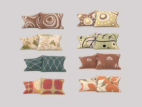 Sims 4 — Retro ReBOOT - Kitchen Enya Pillows by ung999 — Kitchen Enya Pillows Color Options : 8 Located at : Decor /