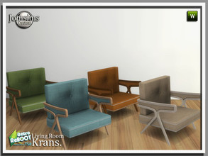 Sims 4 —  Retro reboot Krans living room chair by jomsims —  Retro reboot Krans living room chair