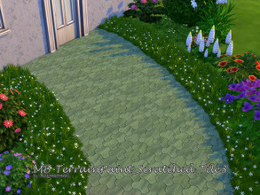Sims 4 — MB-TerrainPaint_Scratched_Tile3 by matomibotaki — MB-TerrainPaint_Scratched_Tile3, not only nice for the terrace