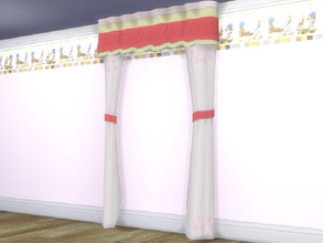 Sims 4 — Retro ReBOOT Vintage Holly Hobby Curtains by seimar8 —  Holly Hobby country curtains. Part of Vintage Holly